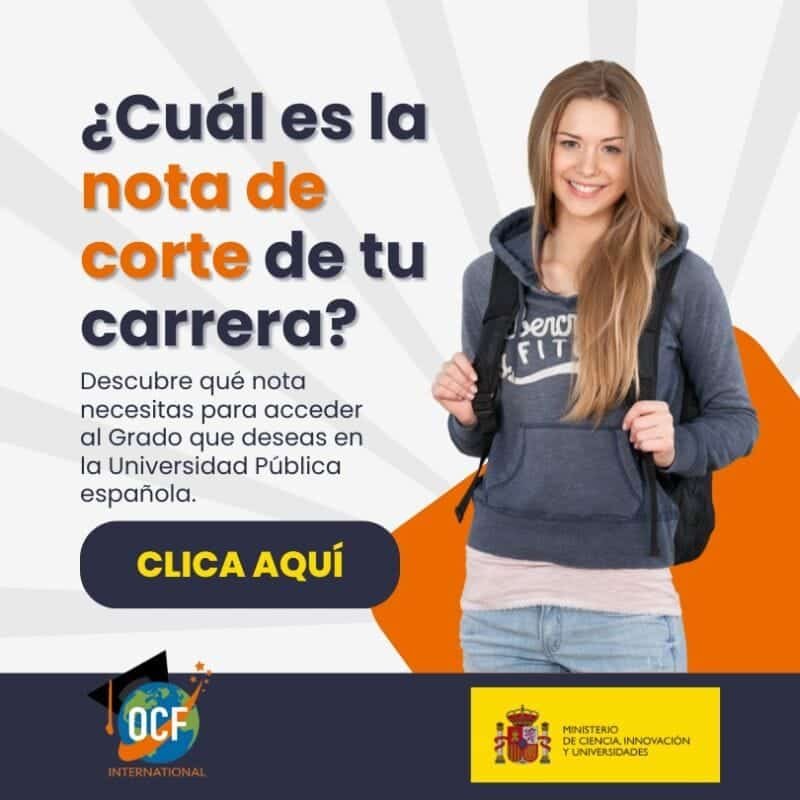 Notas de Corte universidad española
